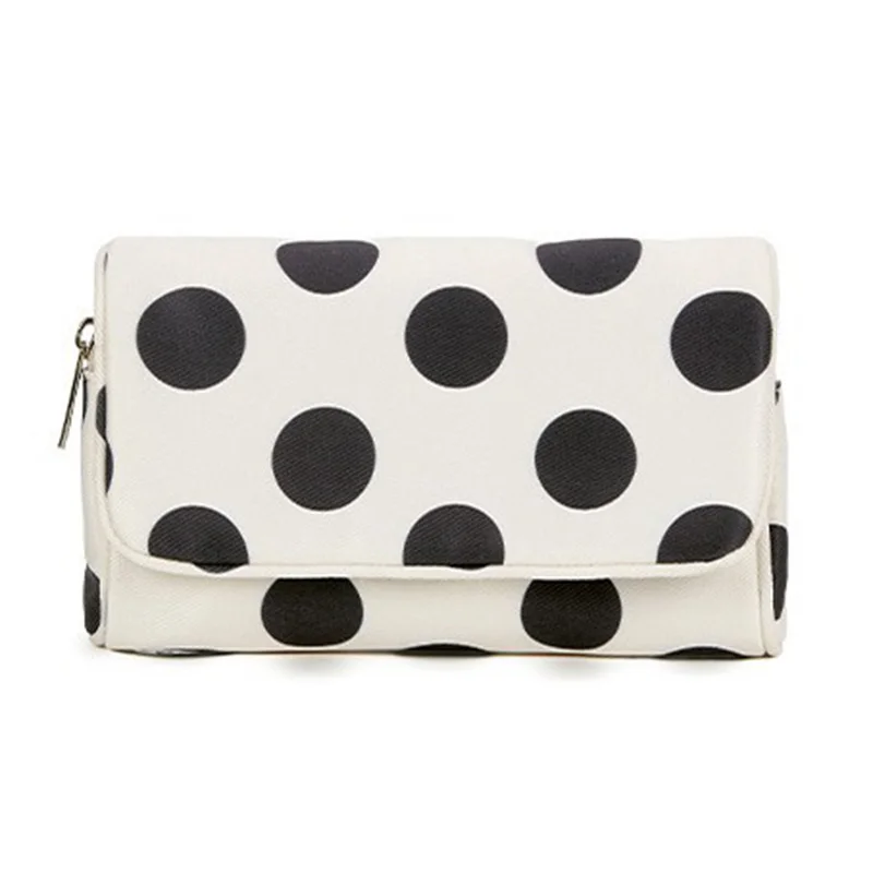 Large Capacity Travel Makeup Bag with Mirror Hand Held Portable Cosmetic Bag Toiletry Organizer Pouch for Women Female Gift