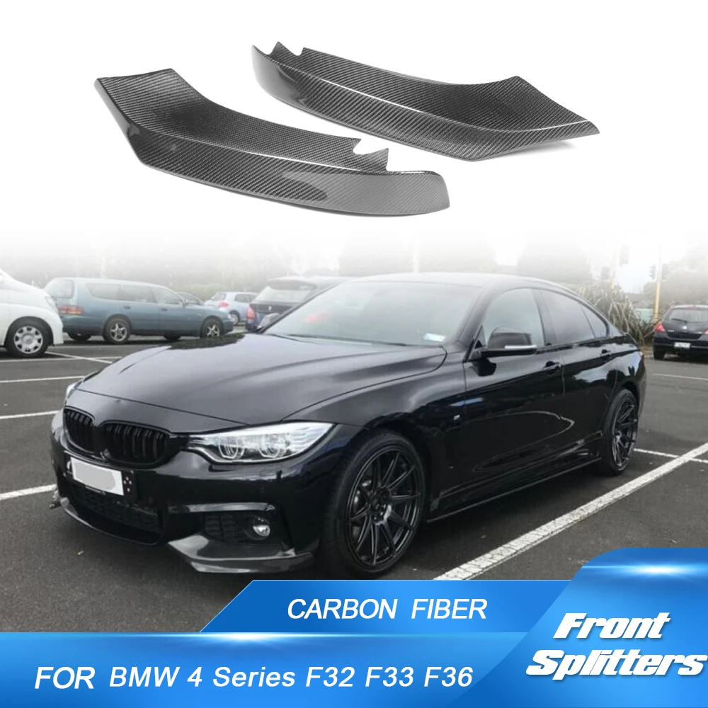 

Carbon Fiber / FRP Car Front Bumper Lip Spoiler Splitters for BMW 4 Series F32 F33 F36 M Sport Gran Coupe Convertible 2013-2017