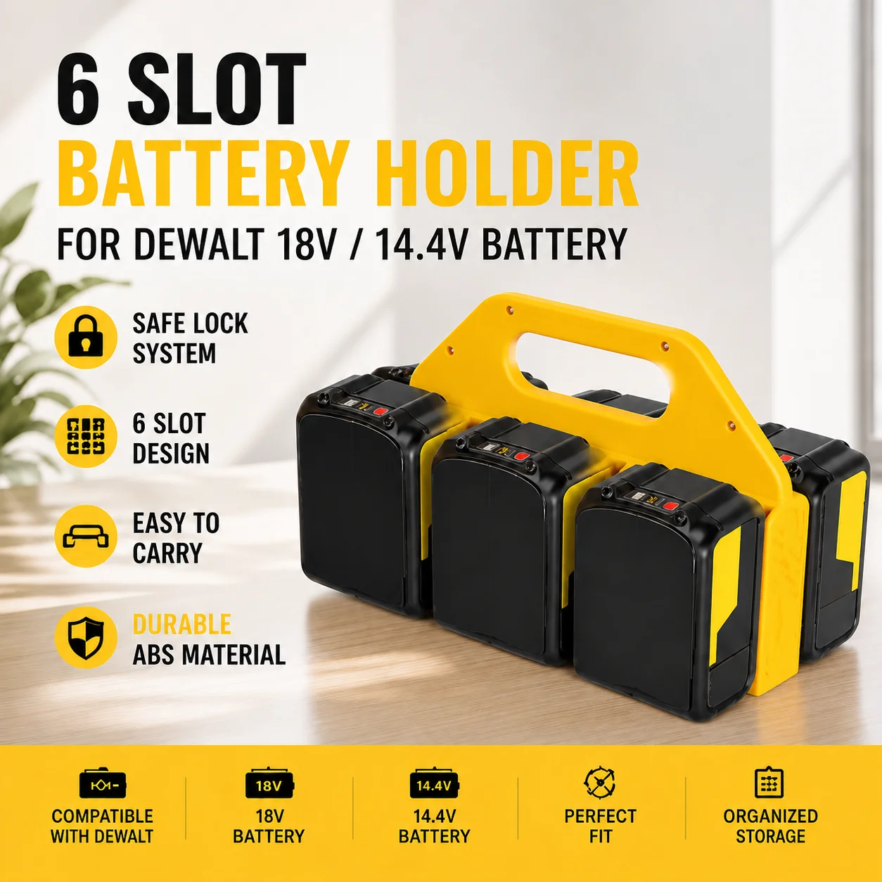 Carregador de Bateria de Lítio para Dewalt 18V, XR 20V, FlexVolt 60V, Modelos DCB180, DCB200, DCB203, DCB205, Acessórios para Ferramentas Elétricas DCB104
