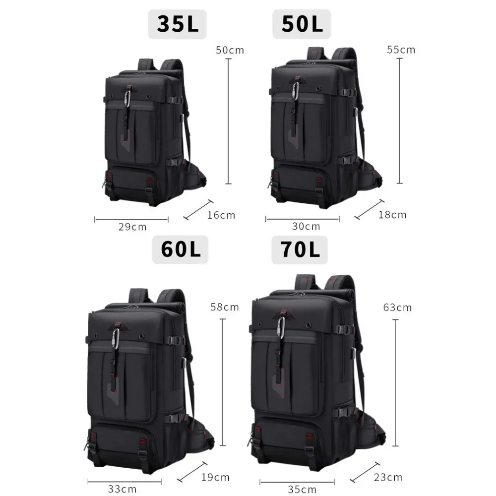 Imagem -05 - Mochila de Viagem Expansível para Homens Bolsa para Laptop de Grande Capacidade Impermeável Moda Negócios Escola Usb 15.6 17.3