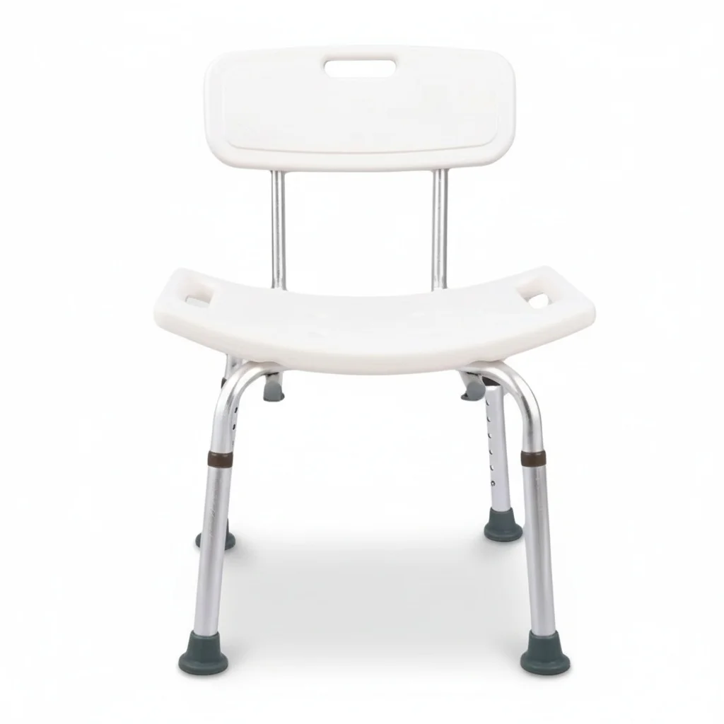 

Elderly Shower Chair, Metal Non-slip Bath Seat, Safety Support Chair, 30x30x30 Bathtub Potty, Rehabilitation Therapy Supplies