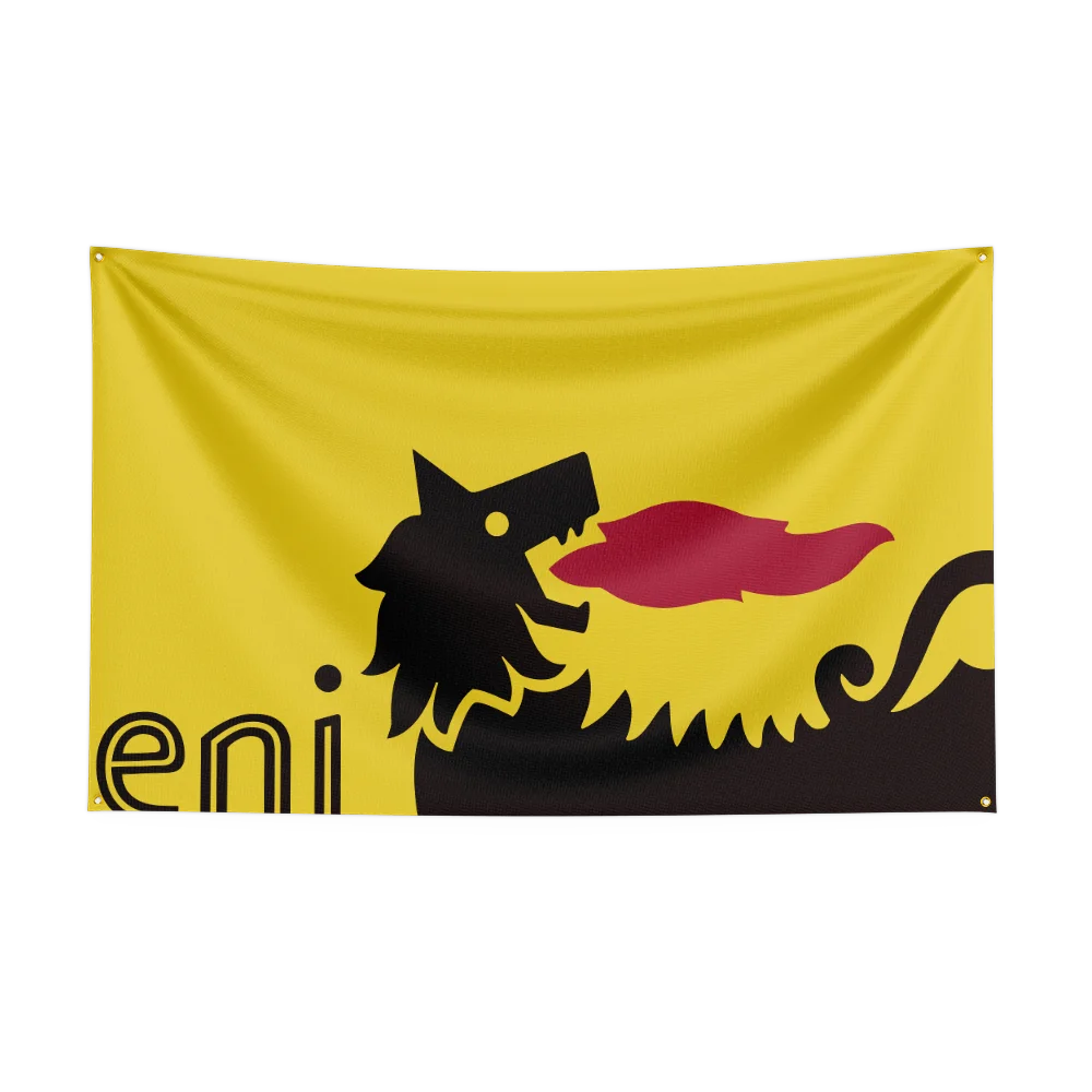 3x5 قدم E-ENIs موتور زيت السيارة العلم موتورين سباق ورشة عمل لافتات السيارات نسيج العلم في الهواء الطلق للزينة زيت المحرك