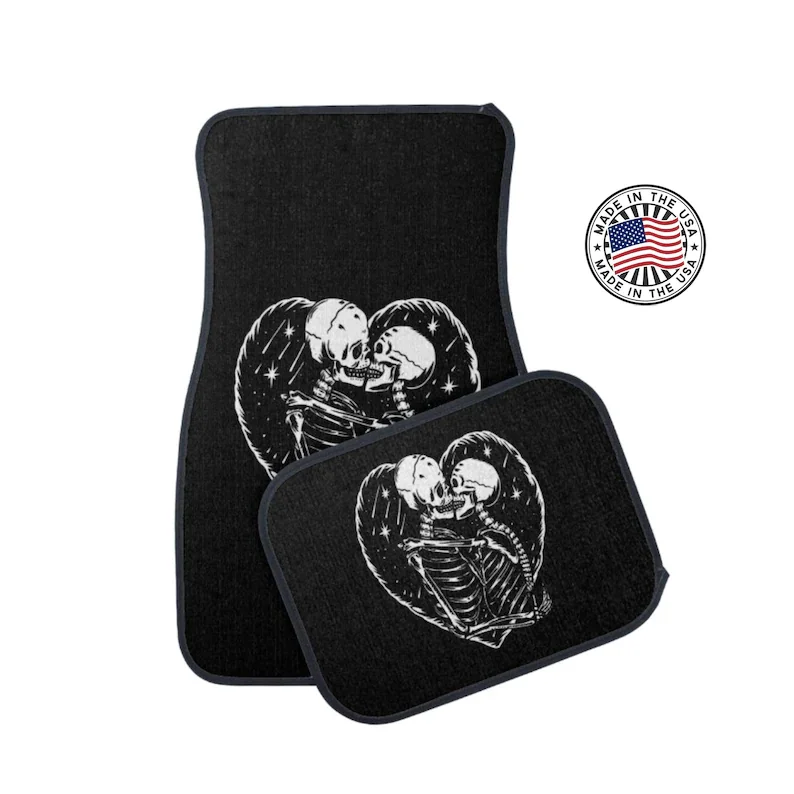 

Skeleton Lovers Car Mats/Goth Car Accessories/Skeleton Car Mat/Goth Car Accessories