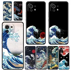 Phone Case For Xiaomi Mi 14 13 12 11 Lite 13T 12T 11x 11T 10T Pro 9T Note 10 Lite Soft Cover Japan The Great Wave Of Kanagawa