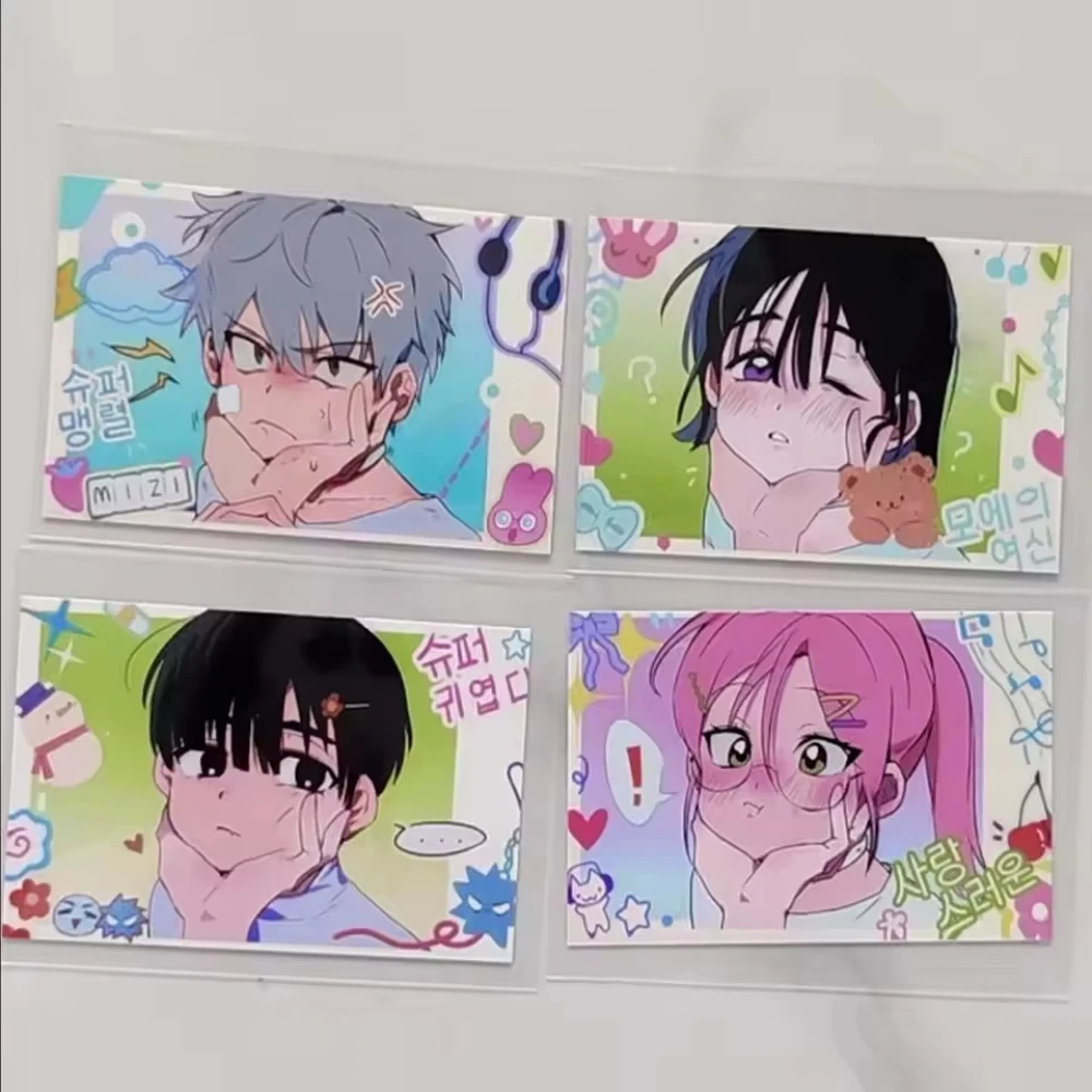 4Pcs/Set Alien Stage Anime Till Ivan Small Card Photo Cards for Girls Friends Gift DIY Postcard Bookmark Anime Accessories ﻿