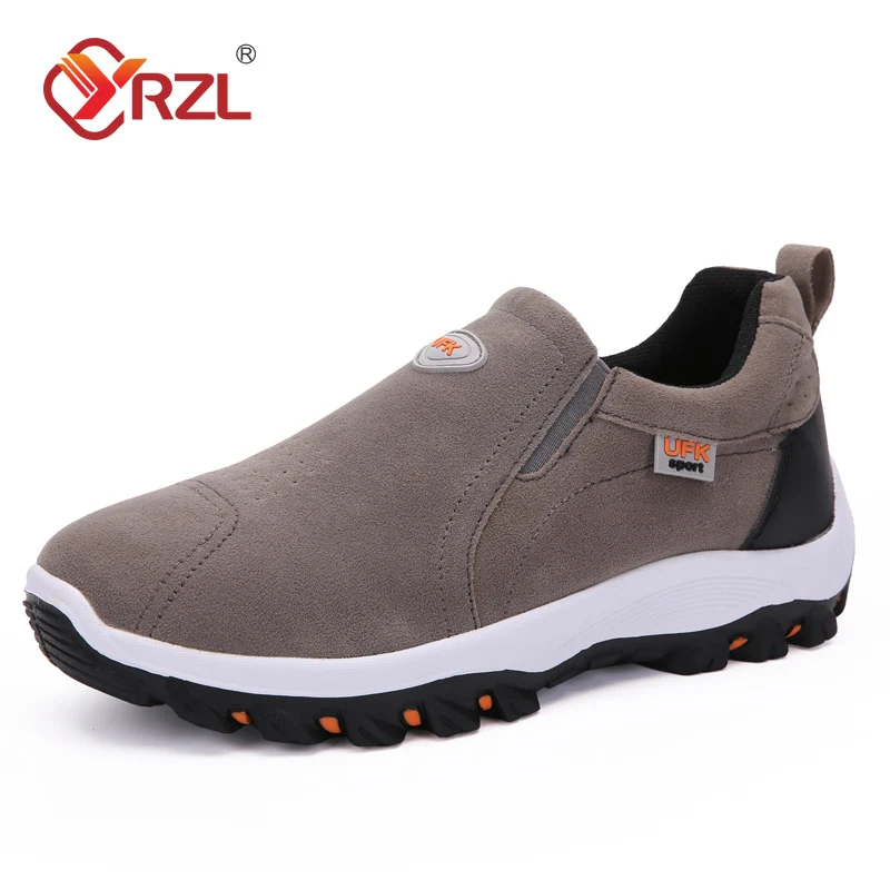 

YRZL Men's Outdoor Shoes Non Slip Plus Size Lightweight Casual Sport Shoes Fashion Wear Resistant Outdoor Walking Shoes for Men