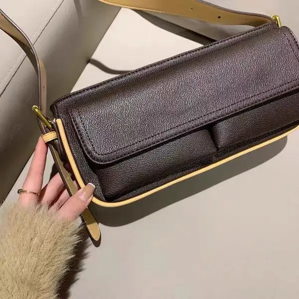 Miyagawa koreański torba na ramię w stylu Retro 2024 nowe eleganckie pod pachami modne i na co dzień podwójna kieszeń torby Crossbody dla kobiet