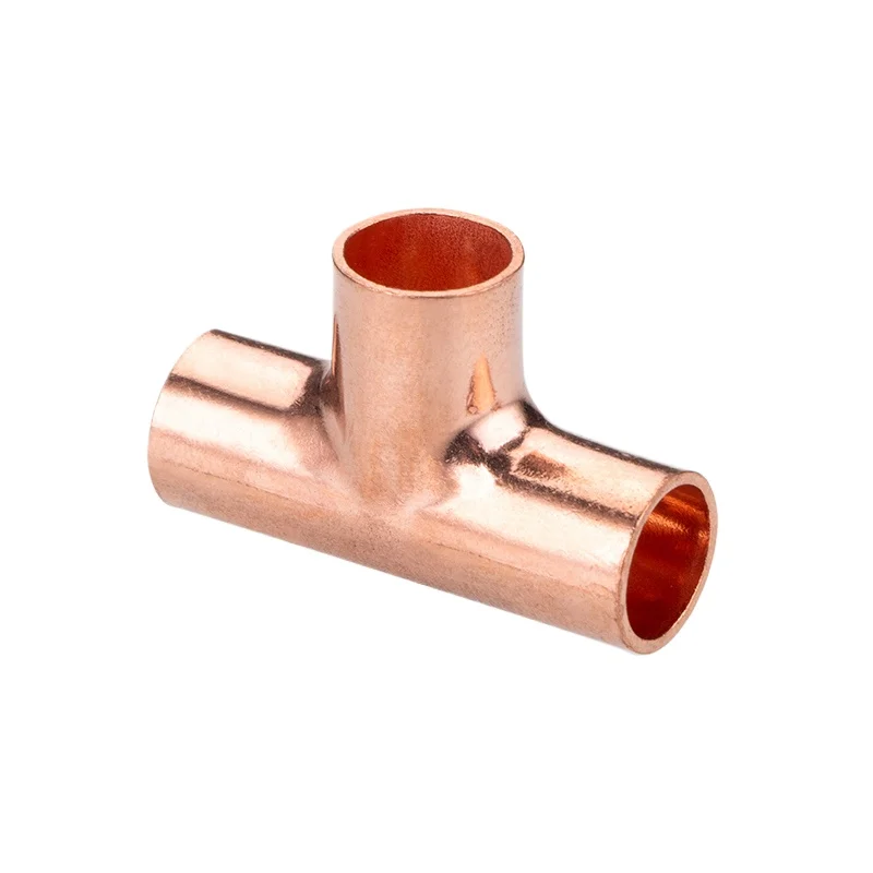 6 6.35 8 9.52 10 12 12.7 14 16 19 20 22 25.4 28 mm Copper Tee 3 Ways Piep Fitting Splitter Block For Air-Conditioner