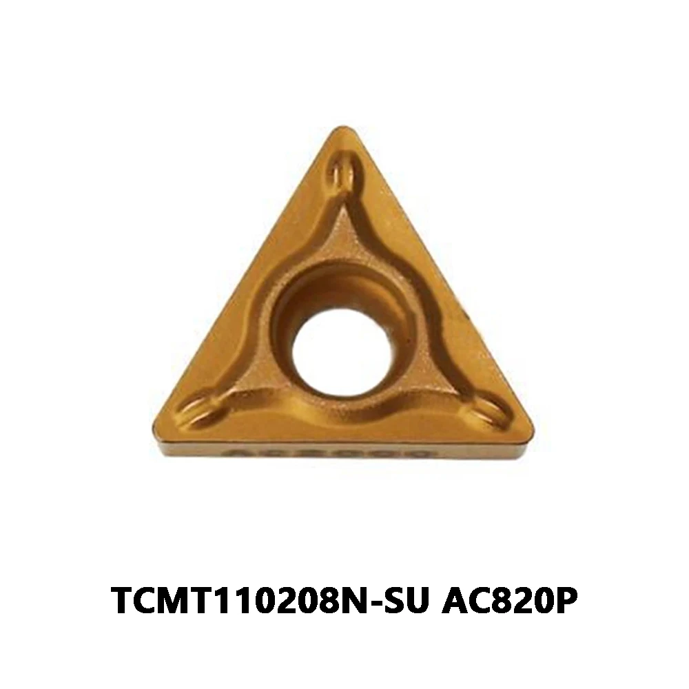 Original 60° TCMT 110204  N-SU Inserts TCMT 110204N-SU TCMT110204 N SU TCMT110204N-SU AC830P Carbide Plates CNC Lathe Cutter Cut