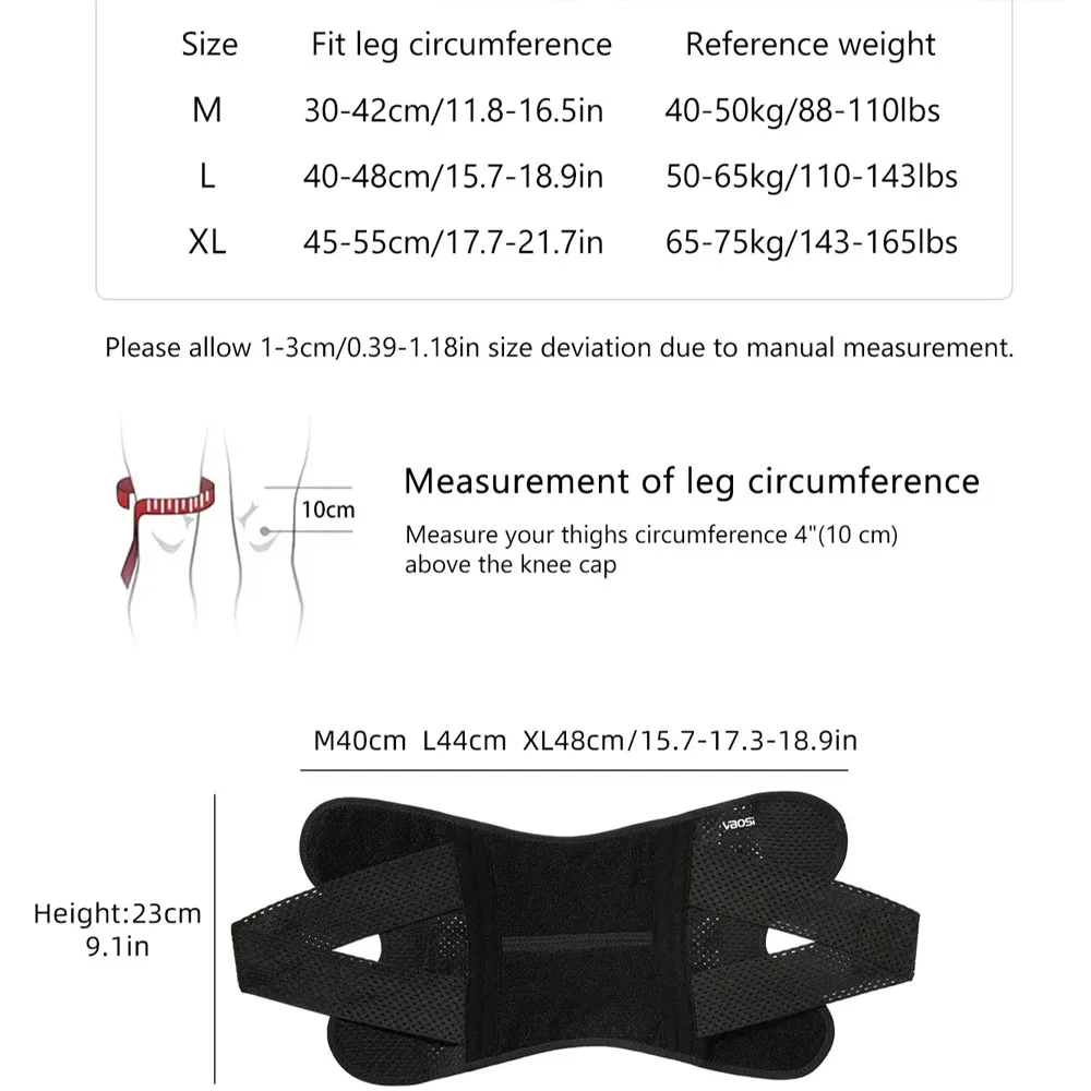 1Pcs Compression Knee Brace Women Men Meniscus Tear Patellar Tendon Support Strap for Knee Pain Support & Fast Injury Recovery