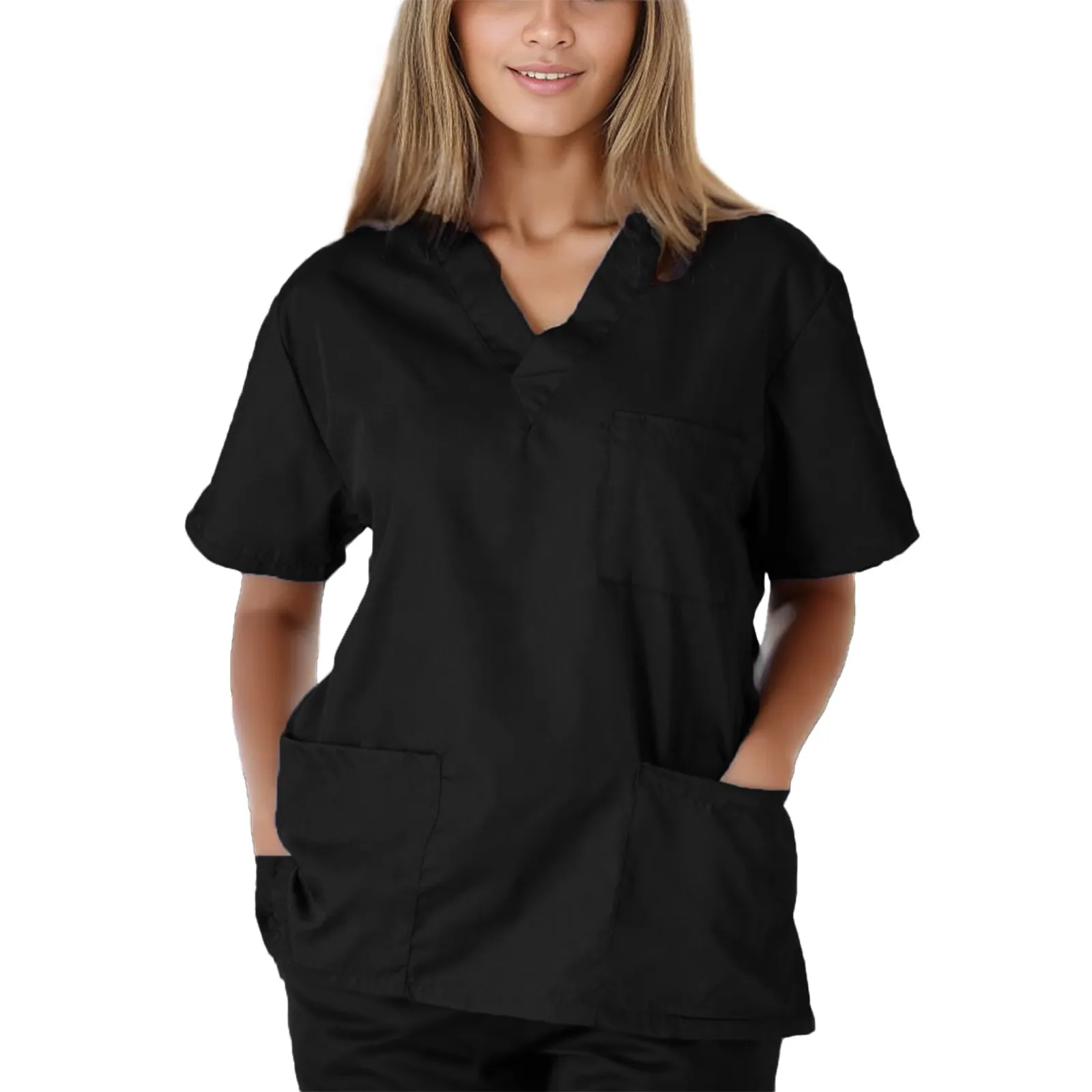 2024 Casual Dentistry Surgical Uniform Pet Grooming Non-sticky Hair Workwear  Nurse Uniforms Women Sets Thin and Light Clothes