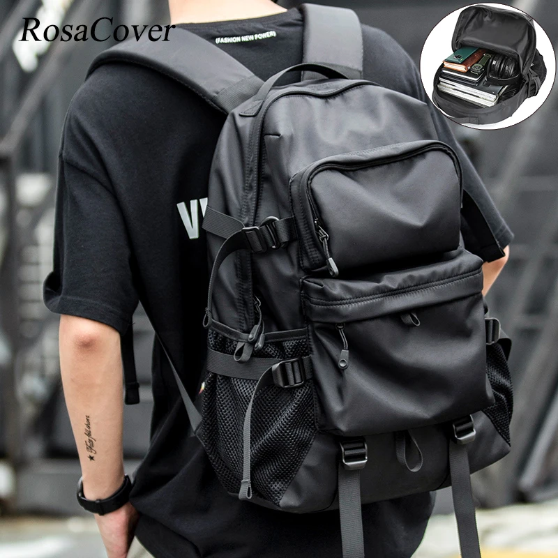 Casual Street Style Male Backpack Large Capacity 17inch Laptop Travel BackPack Tiding University College Schoolbag Mochilas