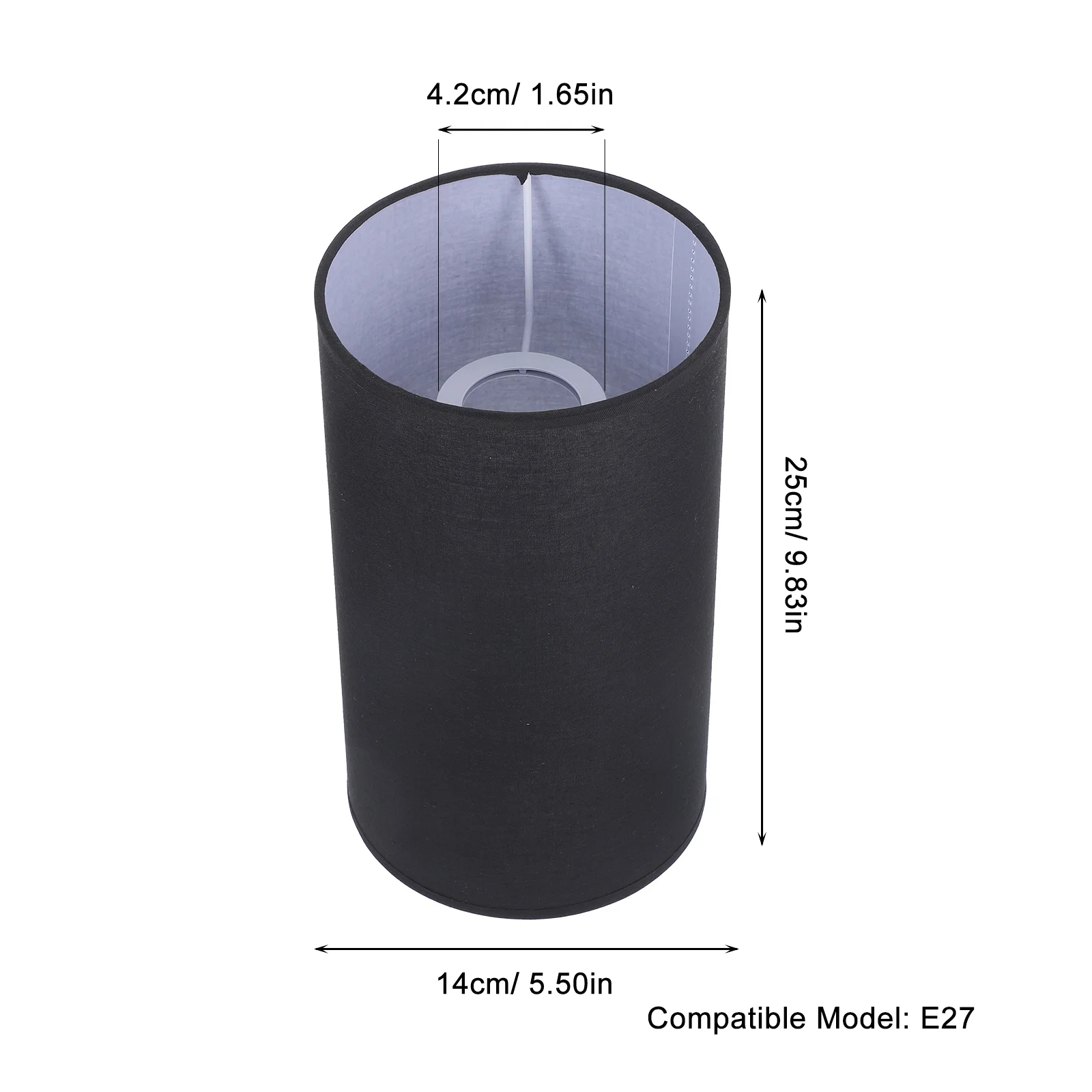 Abajur de mesa de linho, cobertura de luz, mesa cilíndrica para piso, abajures destacáveis