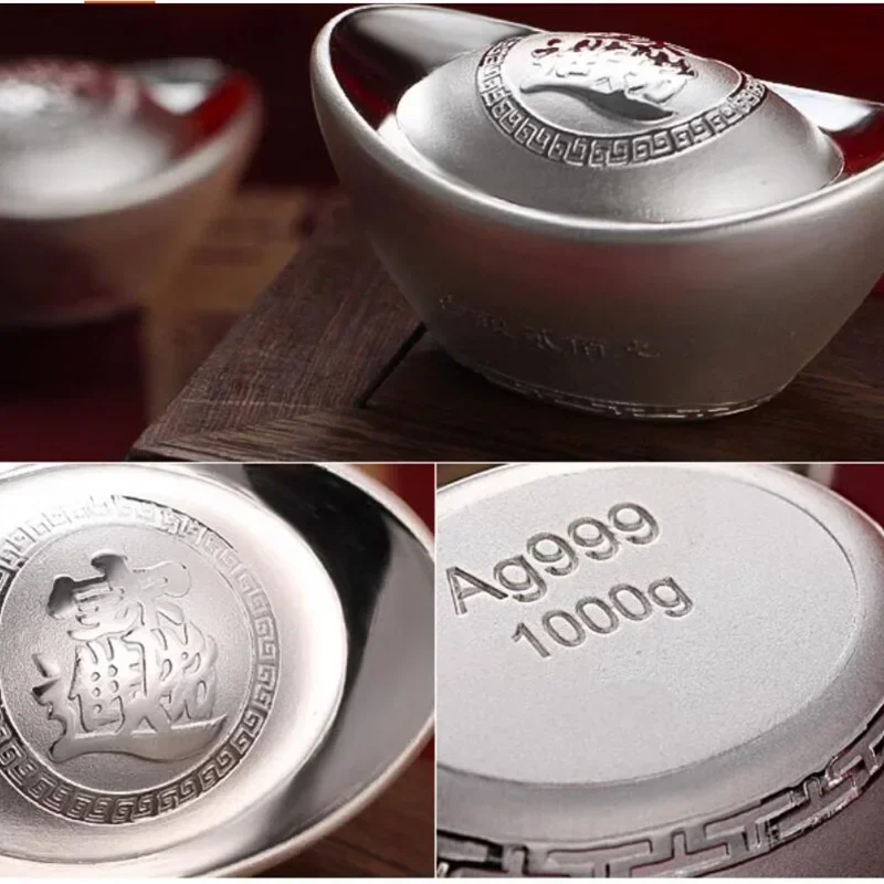 Ag999 순수 실버 잉곳, 5g, 10g, 20g, 30g, 50g, 100g, 200g, 500g, 1000g