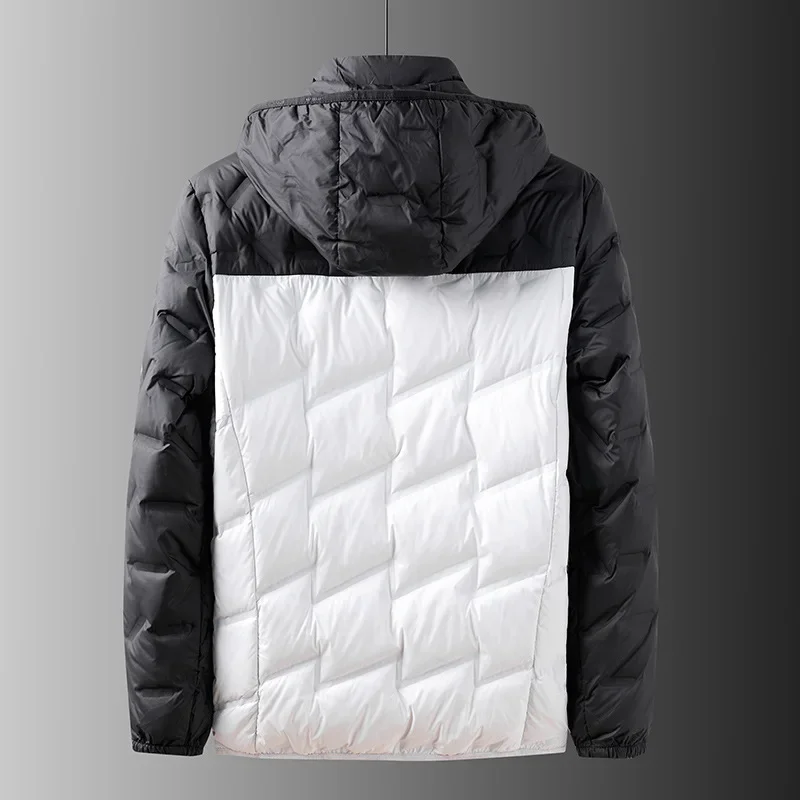 Col montant à capuche pour hommes, blocage de documents, décontracté, à la mode, grande taille XL média 3XL4XL 5XL 6XL 7XL 8XL, nouveauté, automne et hiver