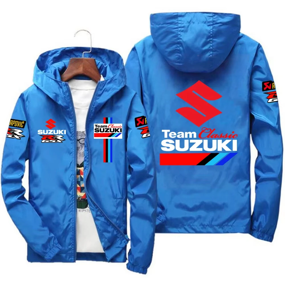 Suzuki Racing Men's Jacket Windproof Windbreaker Casual Fashion