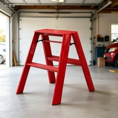 Q Multifunctional ladder Household folding telescopic herringbone ladder Aluminum alloy three-step ladder