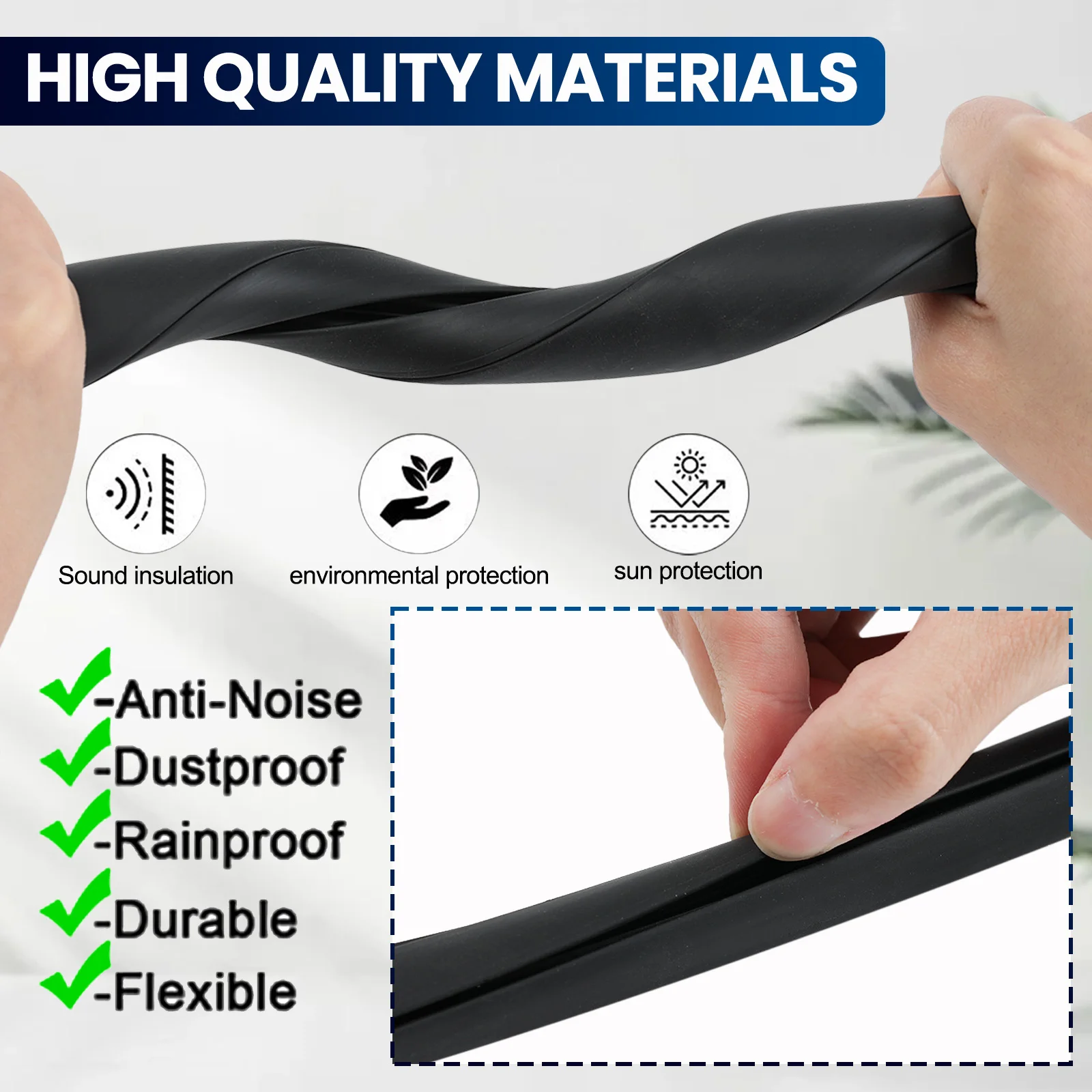 

4M Car Boat Door Window Glass Rubber Extrusion Seal With Black Filler Strip Edge Protector Trim Weather Stripping Kit Universal