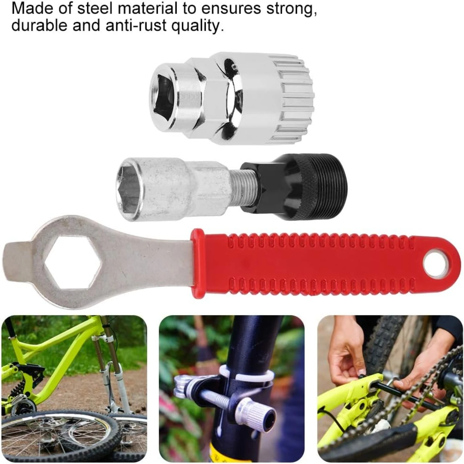 ess bike maintenance - Convenient and practical steel flywheel removal tool - Sturdy and versatile bike repair accessory for cyc