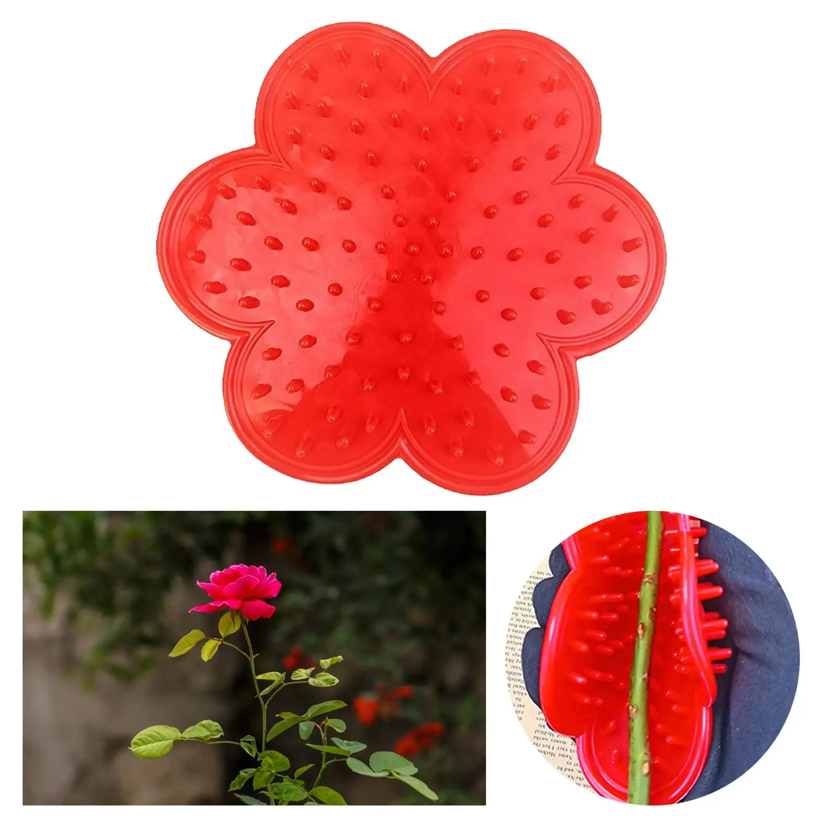 Rose Thorn Remover Safe Red Professional Thorn and Leaf Stripping Tool for Flower Store Garden Floral Arrangement Home Florist