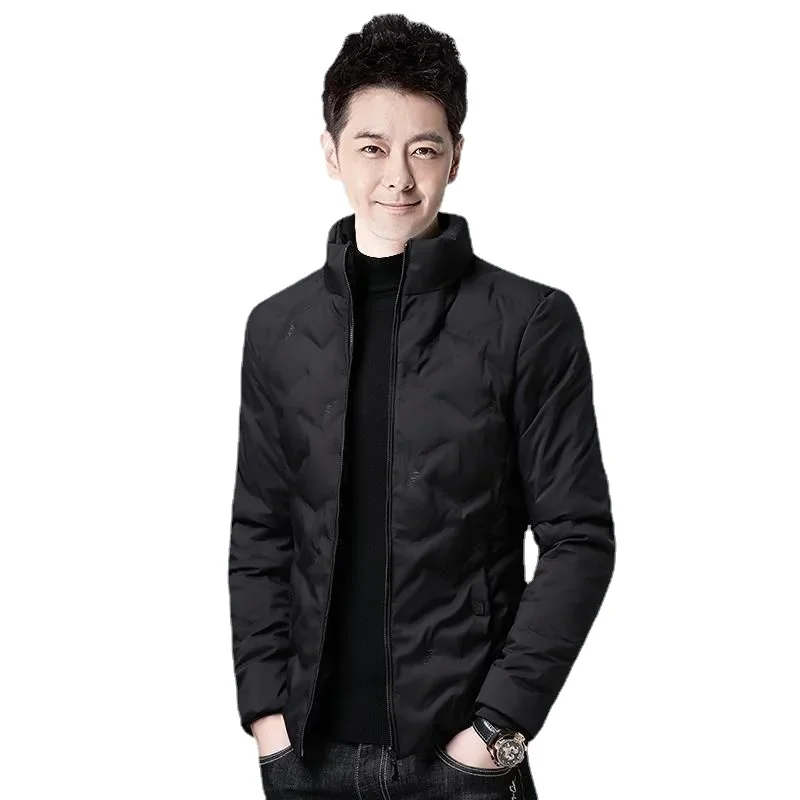 New Men Down Jacket Winter Coat Male Given To Philandering Parkas Warm Outwear Stand Collar Down Overcoat