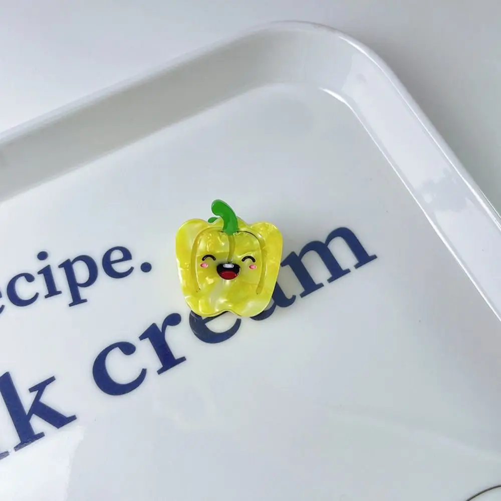 

Cartoon Acetate Simulation Fruit Hair Clip Vegetable Series Small Grab Clip Mini Hair Claw Headwear Geometry Small Hairpin Girls