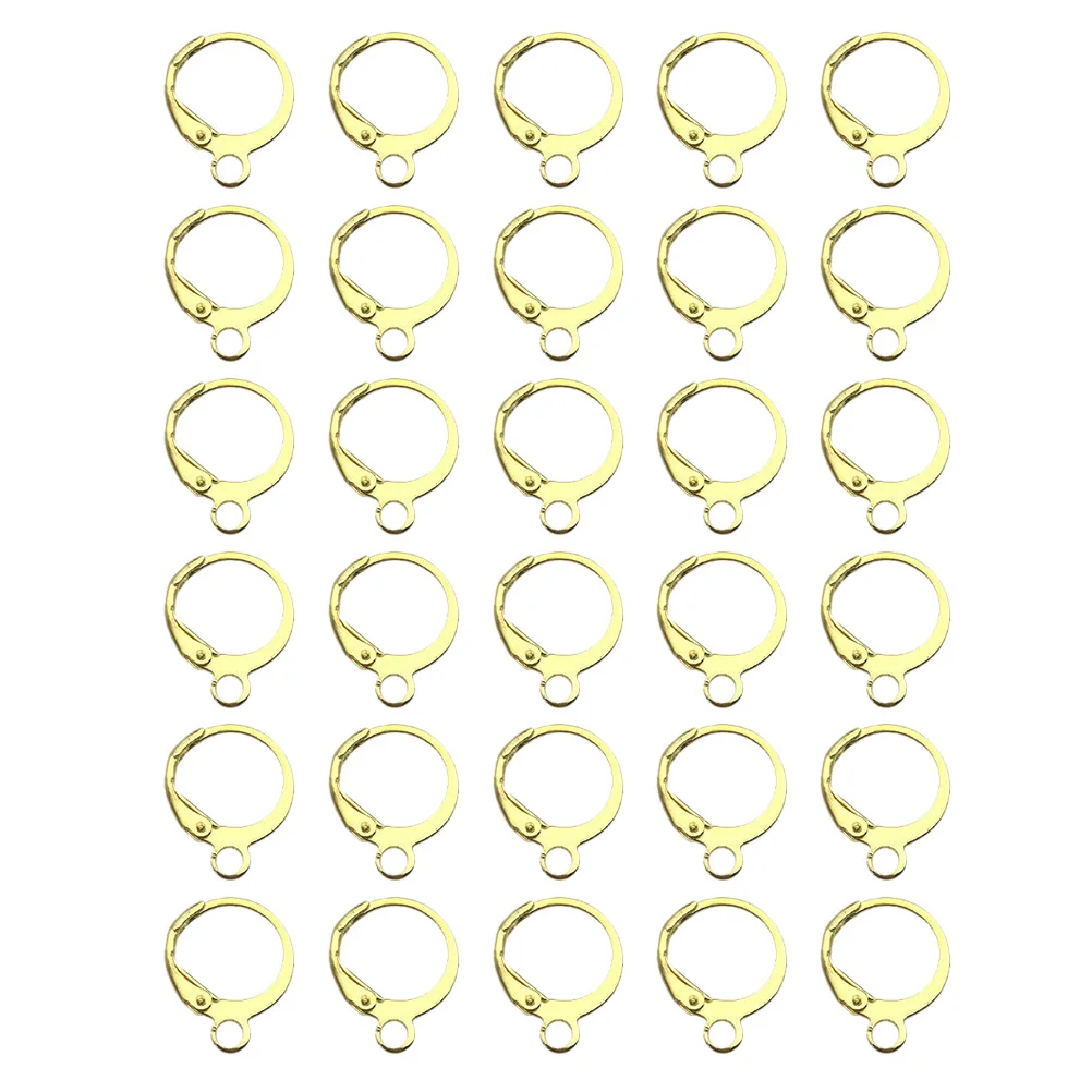 

100pcs Copper Ear Buckle Earring Accessory Earring Hooks Premium Metal DIY Supplies Kit Jewelry Making Accessory