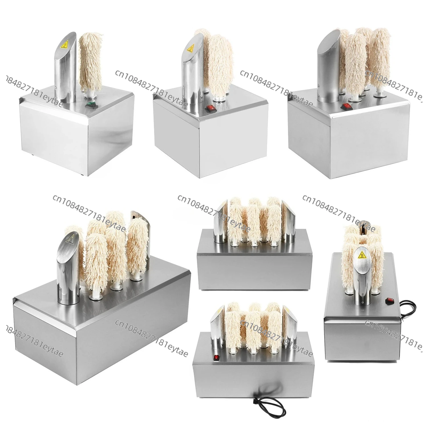 Commercial 304 Stainless Steel 2 5 8 Heads Electric Wine Glass Polisher Wine Glass Polishing Machine view 4