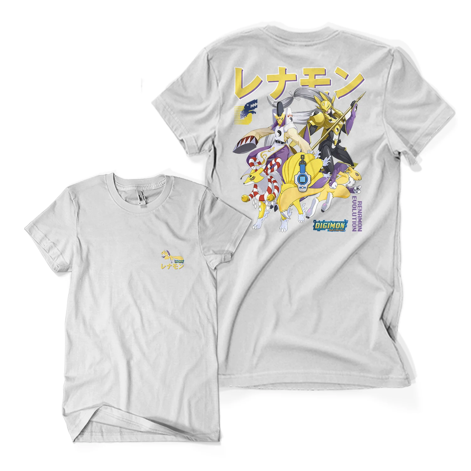 T-Shirt Distro Premium RENAMON EVOLUTION Digimon Tamers Anime Manga Otaku Jepang Unisex Dewasa