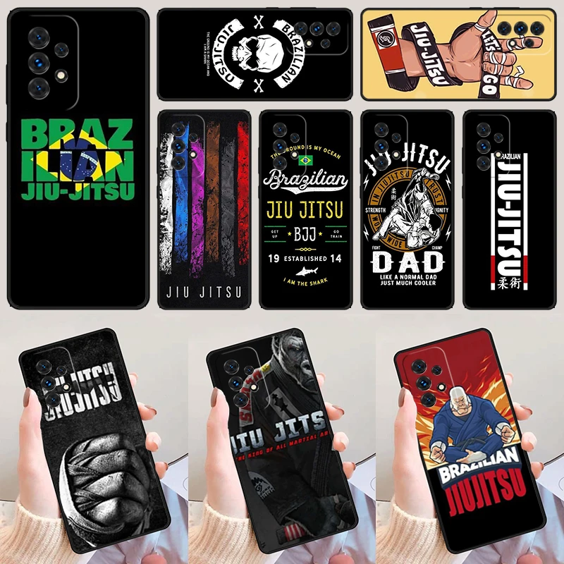 

BJJ Brazilian Jiu Jitsu Bumper For Samsung A52 A72 A73 A20e A21S A50 A70 A11 A12 A42 A31 A40 A51 A71 A32 A80 A91 Phone Case