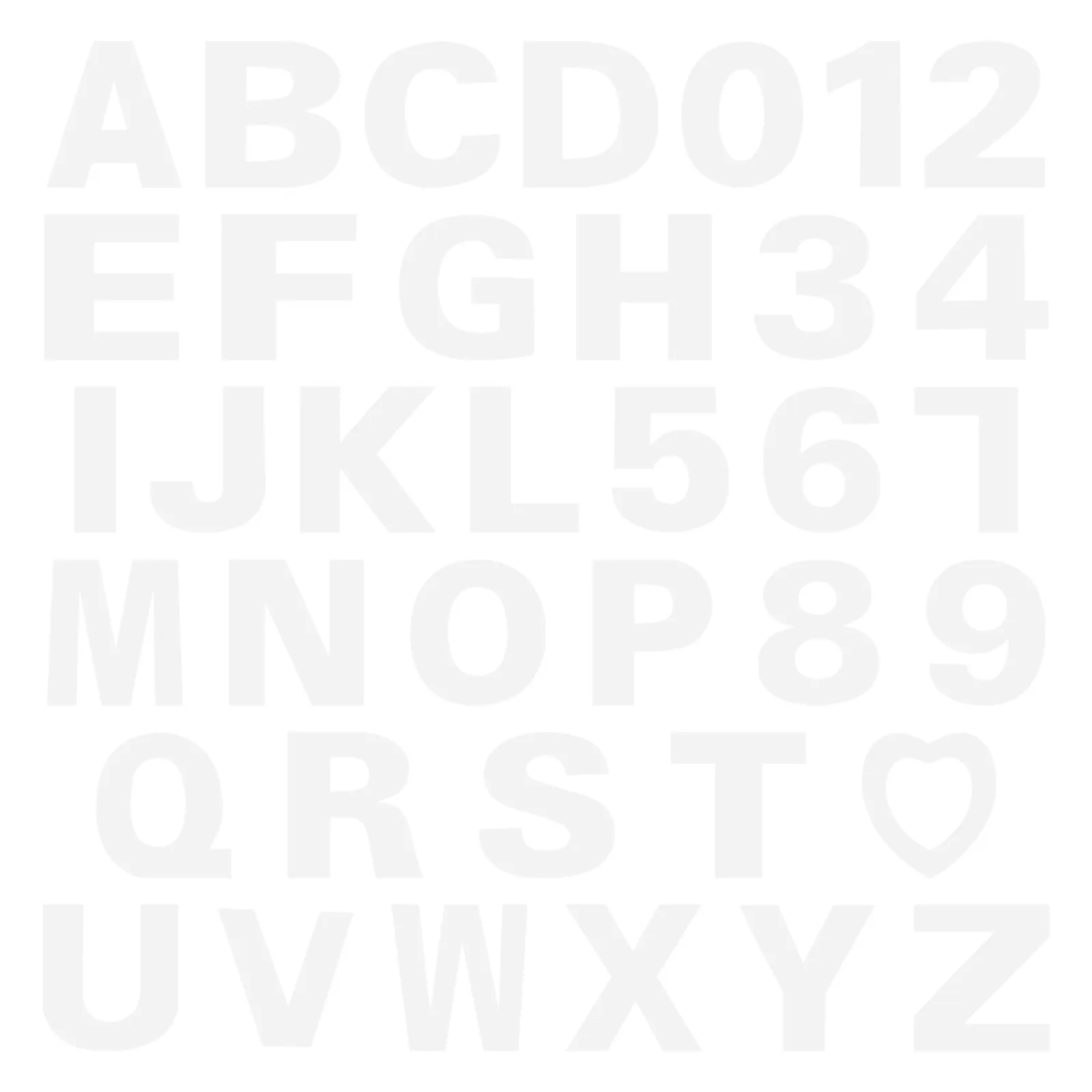 1 Set Cake Stencils Alphabet Number Templates Heart Baking Molds White Reusable Diy Tools Festival Decorating Baking Templates