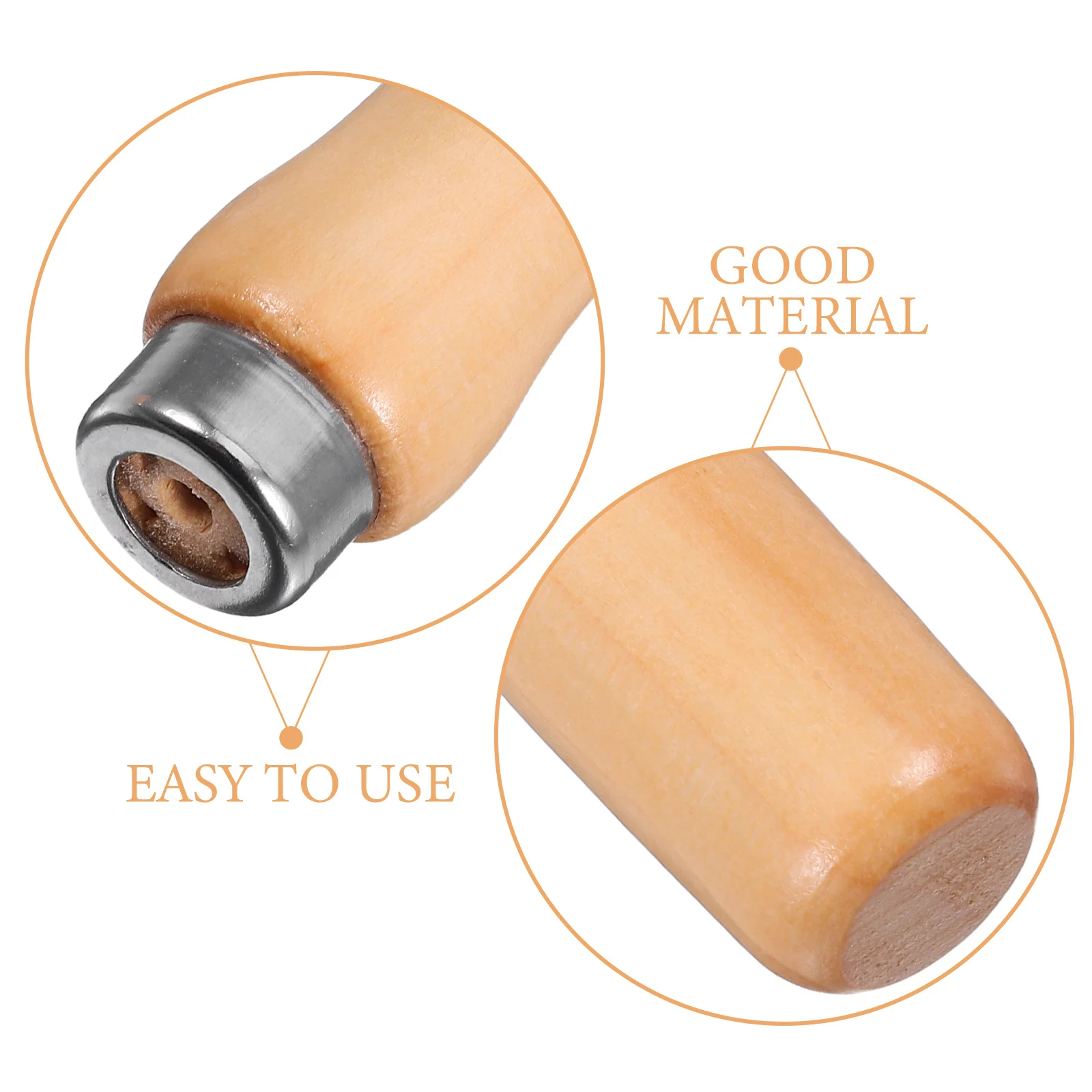 4 قطعة مقابض الملفات الخشبية استبدال 4 مللي متر قبضة مريحة لأدوات النجارة مقبض دائم للملفات مشاريع عرموش ذاتية الصنع #3