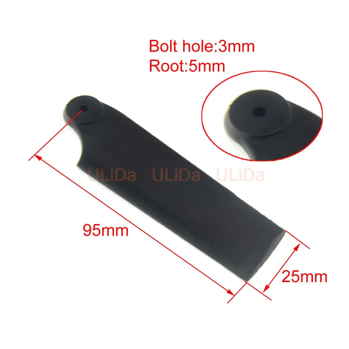 NEW Plastic Tail Blade H60051 For ALIGN T-REX 600ESP 600 Nitro Helicopter Tarot