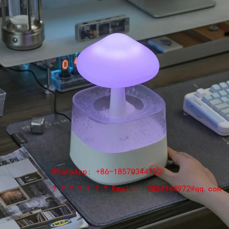 

L Raindrop Aromatherapy Machine New Silent Bedroom Humidifier