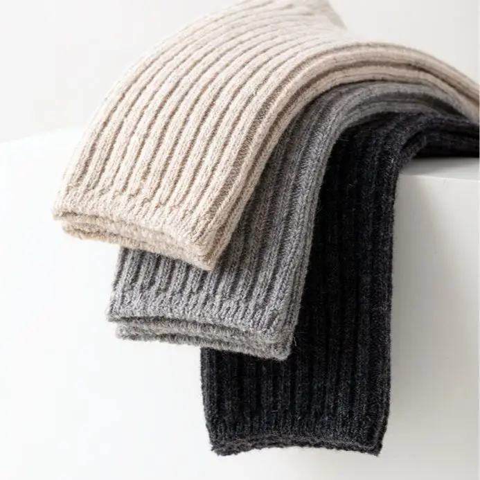 

5/4/3 пары мужских шерстяных носков до середины икры, дышащие деловые деловые носки для мужчин, размер 40, 44, осень-зима