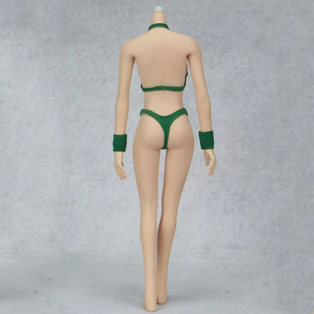 Bikini verde in scala 1/6 per corpo con busto grande Phicen Kumik da 12 pollici