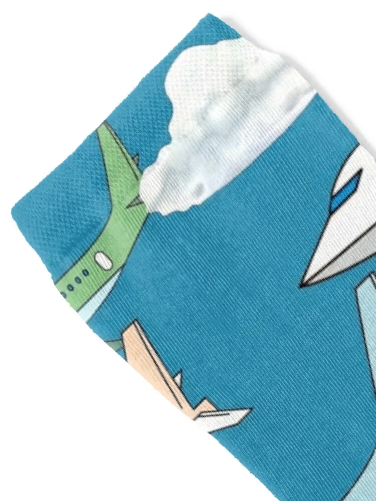Planes In Sky Socks golf Thermal man winter aesthetic heated Designer Man Socks Women's