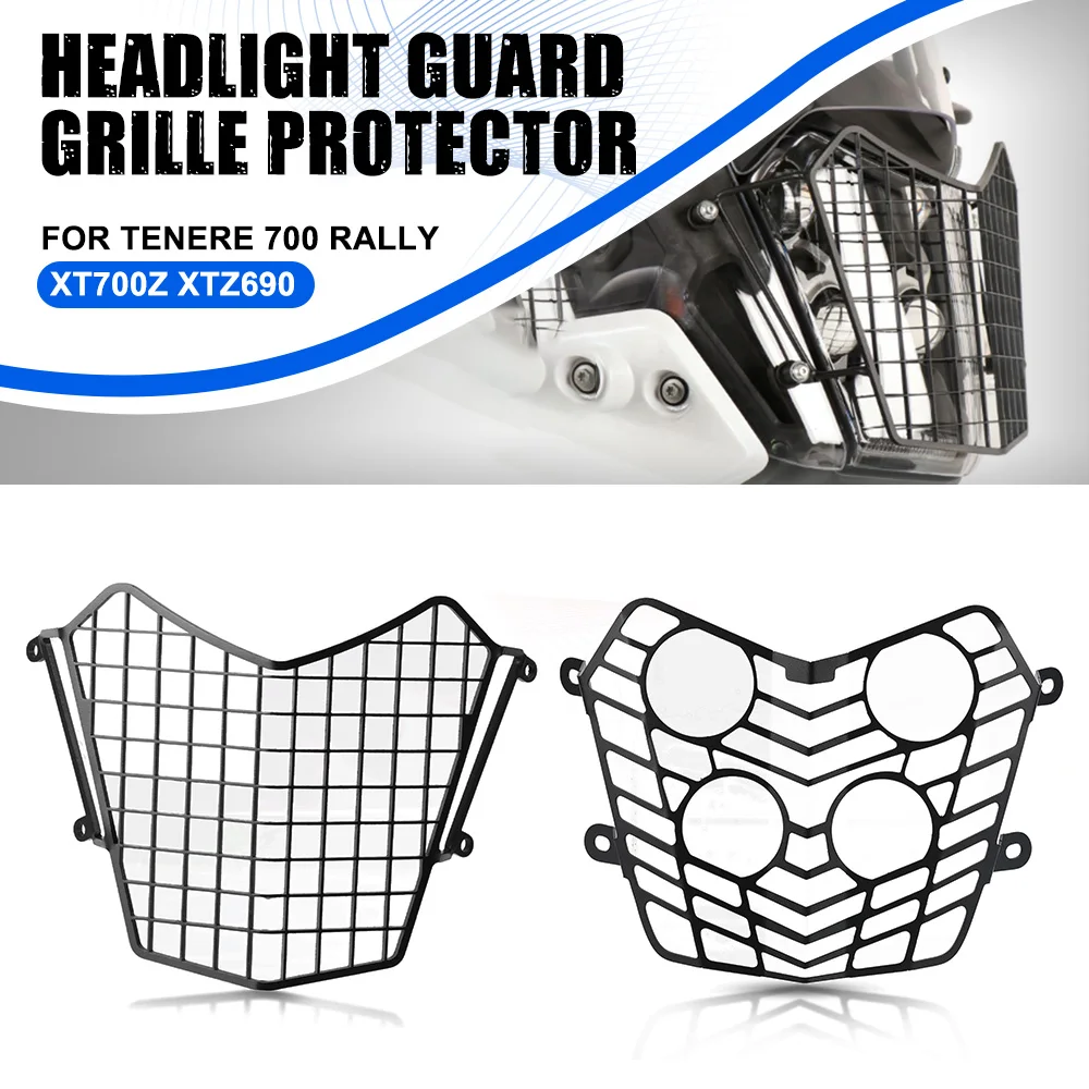 

For Yamaha Tenere 700 T7 2020 2021 2022 Motorcycle Accessories Headlight Guard Cover Protection Grill 2019 - 2023 Tenere700