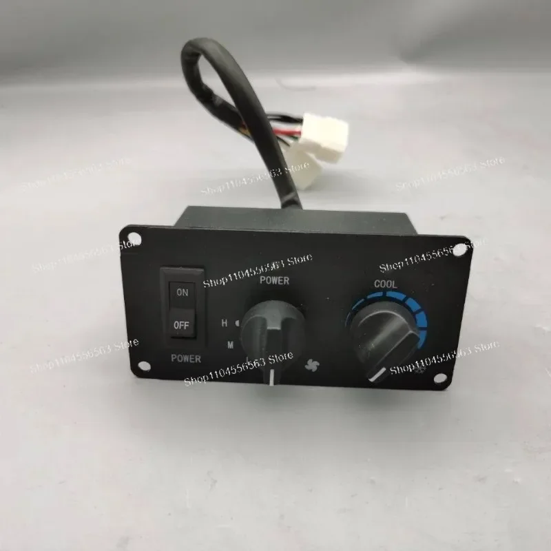 Tractor Air Conditioner Panel Switch - 12V/24V Cab Climate Control Switch for 1504/1604 Tractor Models, Heavy-Duty Agricultural