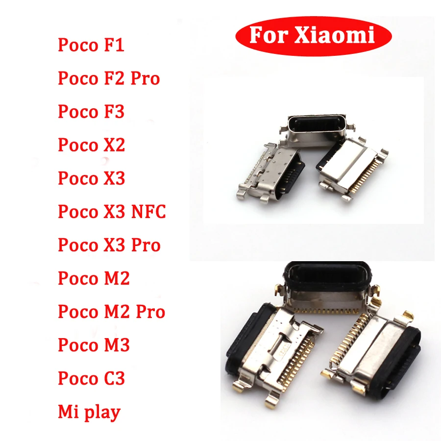 1 pz tipo C connettore Micro Usb Jack per Xiaomi Mi Pocophone F1 Poco F1 F2 Pro F3 Poco X3 NFC X2 M2 Pro M3 porta di ricarica