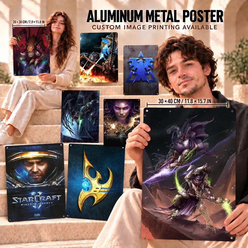 StarCraft Aluminum Posters Atmospheric Future Design Bedroom Wall Art Customized Metal Sign Premium Gift For Game Collectors