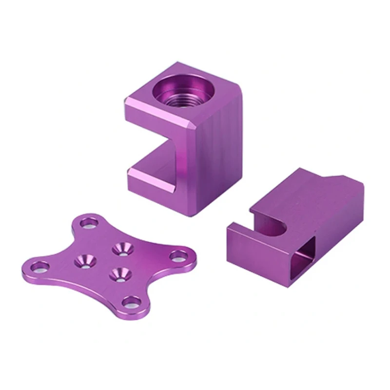 

Customized Purple Anodized Aluminum Parts CNC Processing