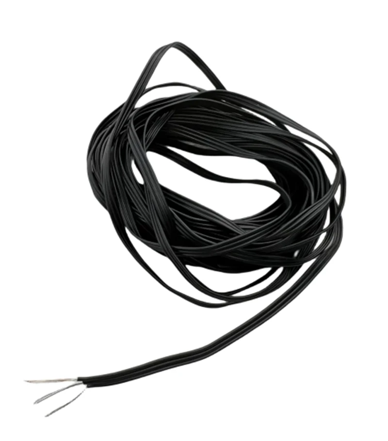 50m 3pin Clear/Black Soft Flexible Pure Copper Waterproof Cable 24AWG Transparent Electric Wire for Electronics