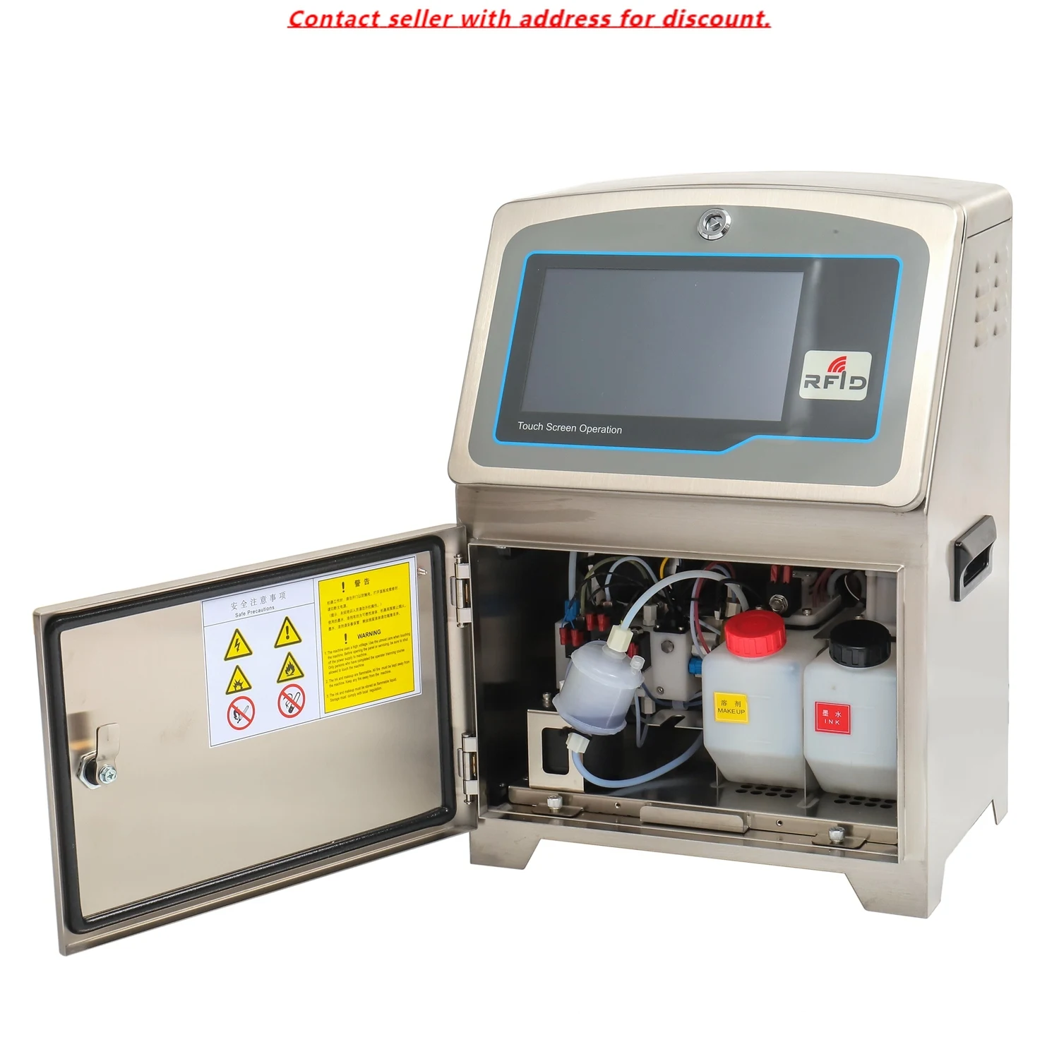

Low Price Touch Screen Automatic Continuous Inkjet Printing Machine For Industrial Coding Plastic Bag Wire With CE Certification