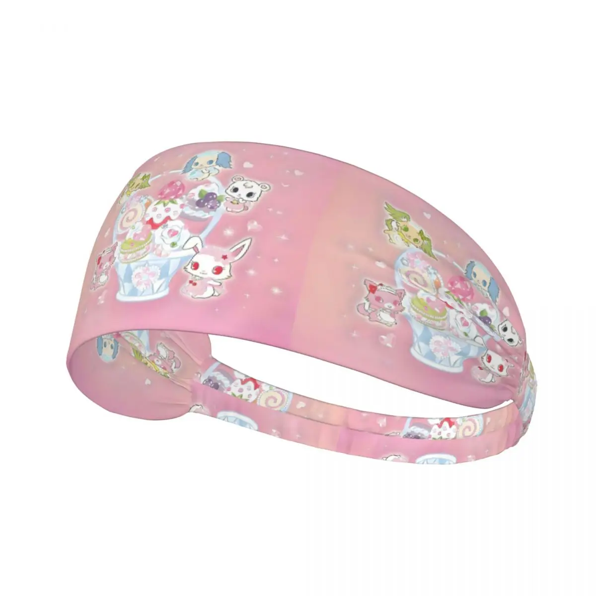

Custom Sanrio Anime Jewelpet Sport Headbands for Women Men Stretchy Moisture Wicking Cartoon Kawaii Athletic Sweatbands