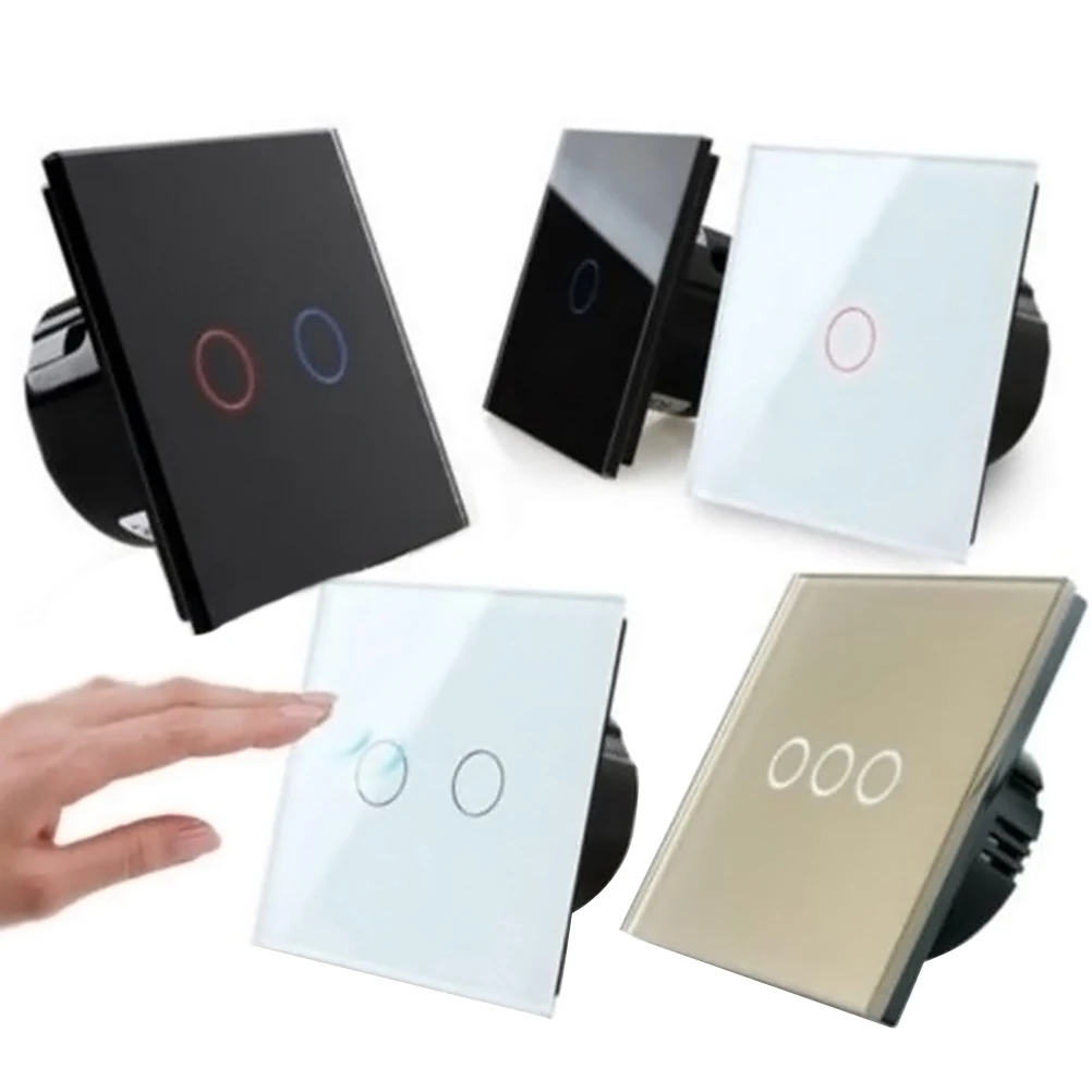 

Smart Wireless Timing Control For Home Led Lights White Tempered Glass Easy Clean Support All Switches Remote Phone
