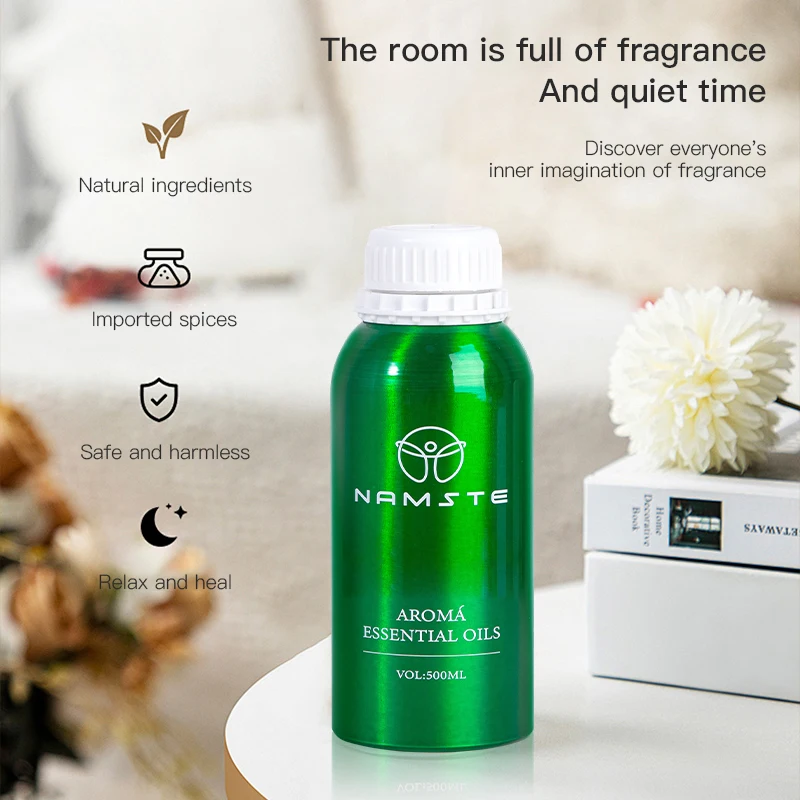 Ambientador de aire de 500ML, difusor de aceites esenciales, purificador de aire de repuesto para hoteles, humidificador de Oasis aromático