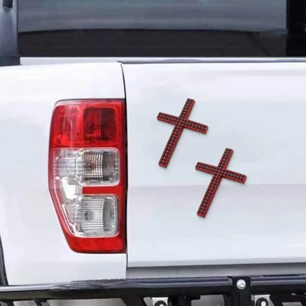 

Bling Car Decal Waterproof Rhinestone 3D Religious Sticker for Bumper Window Laptop Luggage Car Exterior Motorcycle Helmet