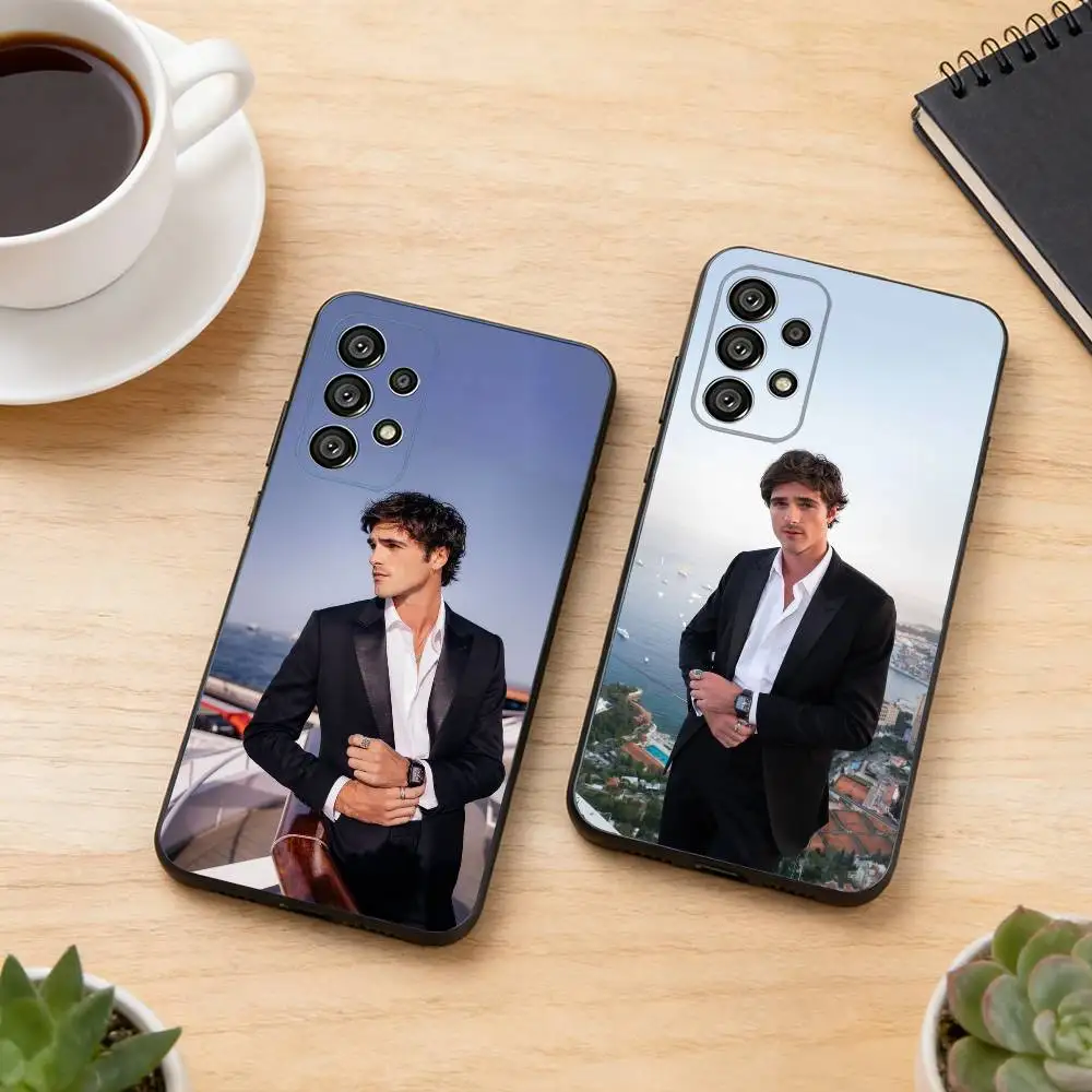Jacob Elordi Actor Model Phone Case Black Silicone Soft For Samsung S25,S24,S21,S22,S23,S30,Ultra,S20,Plus,Fe,Lite