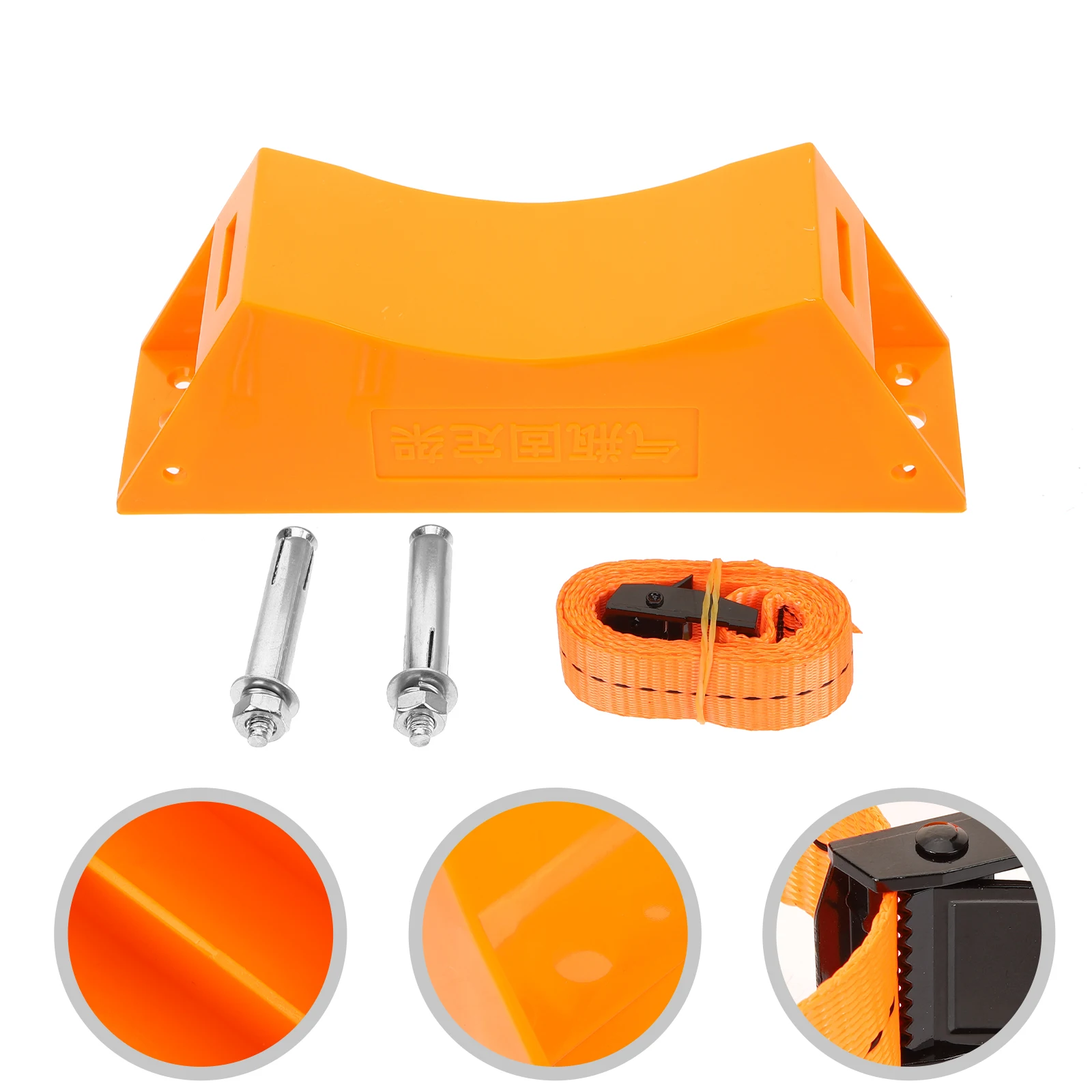 

Wall Mounted Propane Holder 40L Gas Cylinder Bracket With Safety Strap Nitrogen Tank Mount Heavy Duty Cylinder Wall Mount